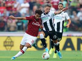 Paqueta présenté aujourd'hui au Groupama Stadium. Twitter/ACMilan