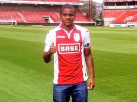 El futbolista colombiano Darwin Andrade, en su presentación como jugador del Standard de Lieja. Standard