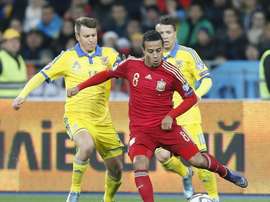 Ruslan Rotan suma casi 90 partidos con la selección de Ucrania y más de 300 con clubes. Archivo/EFE