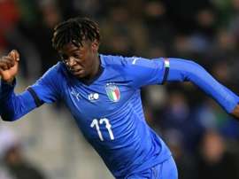 Flagram Moise Kean em uma festa em plena quarentena. AFP