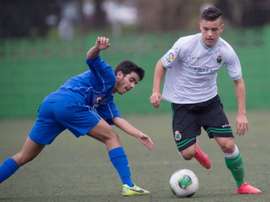 Paulino Miguélez (d) jugará en el filial del Girona este curso. GironaFC