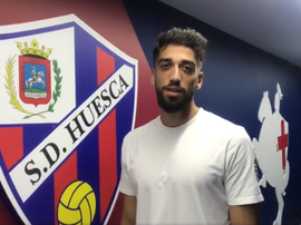 Josue Sá veut grandir avec Huesca. Twitter/SDHuesca