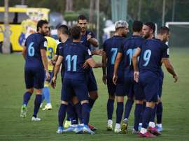 El Granada se hizo con la victoria en el duelo ante Las Palmas. Twitter/GranadaCdeF