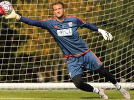 El guardameta Anders Lindegaard, con el West Bromwich Albion. Twitter