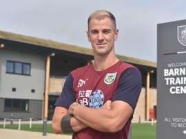 Hart, nouveau joueur de Burnley. Twitter/BurnleyFC