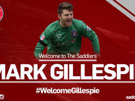 Mark Gillespie, nuevo jugador del Walsall. WFCOfficial