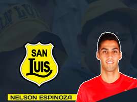Nelson Espinoza, presentado por San Luis de Quillota como su nuevo jugador. SanLuisdeQuillota