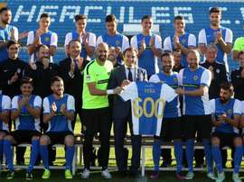 Ambos jugadores acabaron con molestias. Hércules