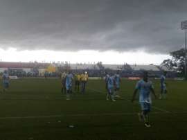 Ni el clima ayudó a que se jugase el Tigres-Jaguares. Twitter/laflechaco