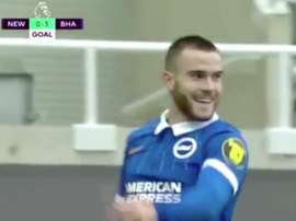 El Brighton se llevó los tres puntos. Captura/DAZN