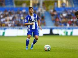 Borja Sáinz ganhando pontos. Twitter/Alaves