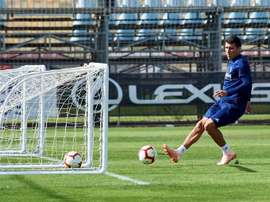 Zapater está deseando volver a jugar. Twitter/RealZaragoza