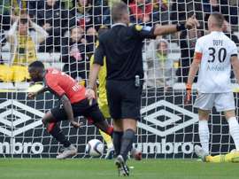 Paul-Georges Ntep juega como extremo izquierdo en el Rennes francés. EFE/Archivo