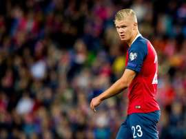 Haland ne jouera pas face à l'Espagne. Twitter/nff_landslag