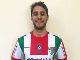 Gorga firmó hasta final de temporada con su nuevo club. Twitter/CDPalestino