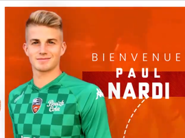 Paul Nardi signe au FC Lorient. Twitter/FCLorient