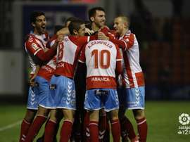 Cristian Herrera abrió el marcador tras un penalti a favor del Lugo. LaLiga