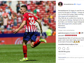 Torres dedicó unas palabras al canterano Borja Garcés. Instagram/FernandoTorres