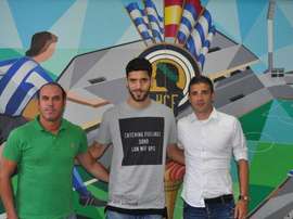 Fernando Román, ilusionadocon su llegada al Hércules. Twitter/CFHercules