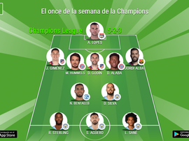 El once de la semana de la Champions. BeSoccer