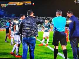 Se fue la luz y el partido se paró. Captura/beINSports