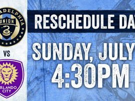 El partido se pospuso por la tormenta. Twitter/PhilaUnion
