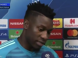 Onana was happy with Ajax's result but says their work is not done yet. Screenshot/Vamos