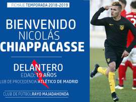 Schiappacasse llega cedido. Twitter/RMajadahonda