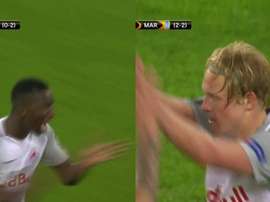 El Salzburgo igualó la eliminatoria en 12 minutos. Captura/beINSports