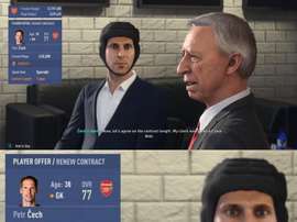 El portero asegura que siempre lleva corbata. Twitter/PetrCech
