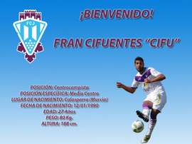 Francisco Cifuentes, Cifu, nuevo jugador del Jumilla. FCJumilla