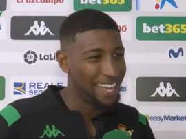 Emerson, heureux pour son but et sa sélection avec le Brésil. Capture/RealBetis