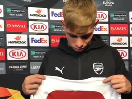 Emile Smith-Rowe scored his first goal for Arsenal on Thursday. Instagram/arsenal