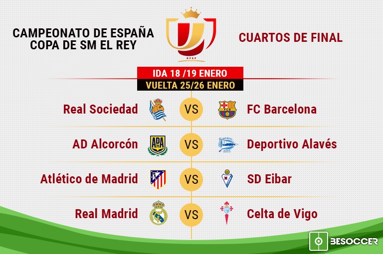 Estos son los emparejamientos de los cuartos de final de la Copa del ... Estos son los emparejamientos de los cuartos de final de la Copa del ...