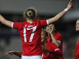 England footballer Ellen White returns to the squad for the European Championship qualifiers. Twitter