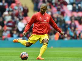 England international fullback Glen Johnson, pictured on April 19, 2015, joins Stoke City on a free transfer