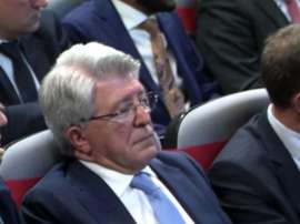 He was caught sleeping. Screenshot/RFEF