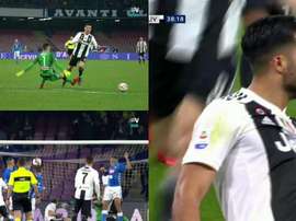 Tuvo de todo la primera parte del Nápoles-Juventus. Capturas/Vamos/Movistar