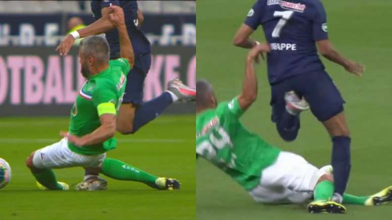 Mbappe Limps Out Of French Cup Final After Bad Tackle Besoccer
