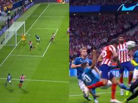 Savic répond à Matuidi et donne de l'espoir à l'Atlético. Capture/Movistar+