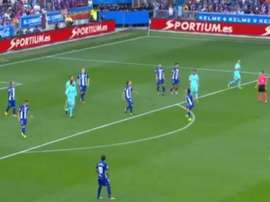 Enzo Zidane lors du match entre Alaves et Barcelone. BeINSports