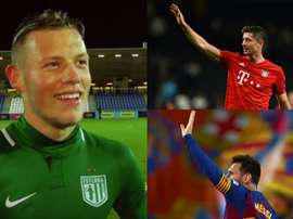 Erik Sorga se mêle à la lutte entre Messi et Lewandowski. Youtube/EFE/AFP