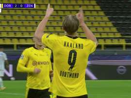 Dos partidos, dos goles: Haaland y su romance con la Champions. Captura/MovistarLigadeCampeones