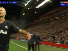 Haland a inscrit le but du 3-3. Capture/SkySports