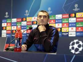 La conf. de presse de Valverde. Twitter/FCBarcelona_es
