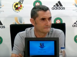 Ernesto Valverde, treinador do FC Barcelona. Captura