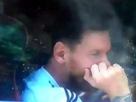 Messi, atterré par la terrible nouvelle. TyCSports
