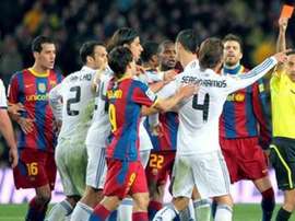 Ramos was sent off in the game. EFE