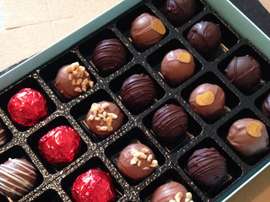 Falkirk Stadium evacuated because of a box of chocolates. Twitter