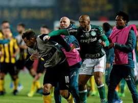 Houve uma briga generalizada depois do Peñarol-Palmeiras. ESPN